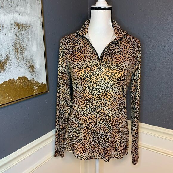 Women's Hot Chillys Peachskins Print Half Zip - Picture 1 of 6